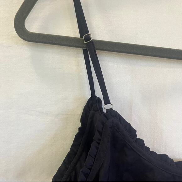 Abercrombie & Fitch Navy Camisole Top Womens Small Soft Girl Dainty Coastal Work - Picture 4 of 8